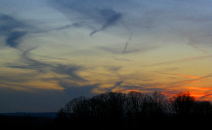 Sunset Black Streaks