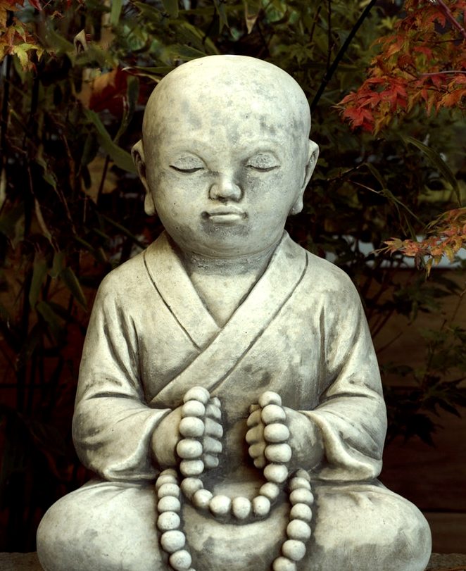 Eastern Statue w Beads