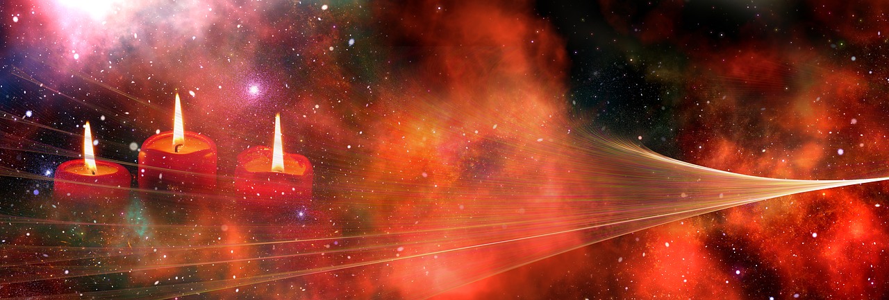 Candles Banner Christmas