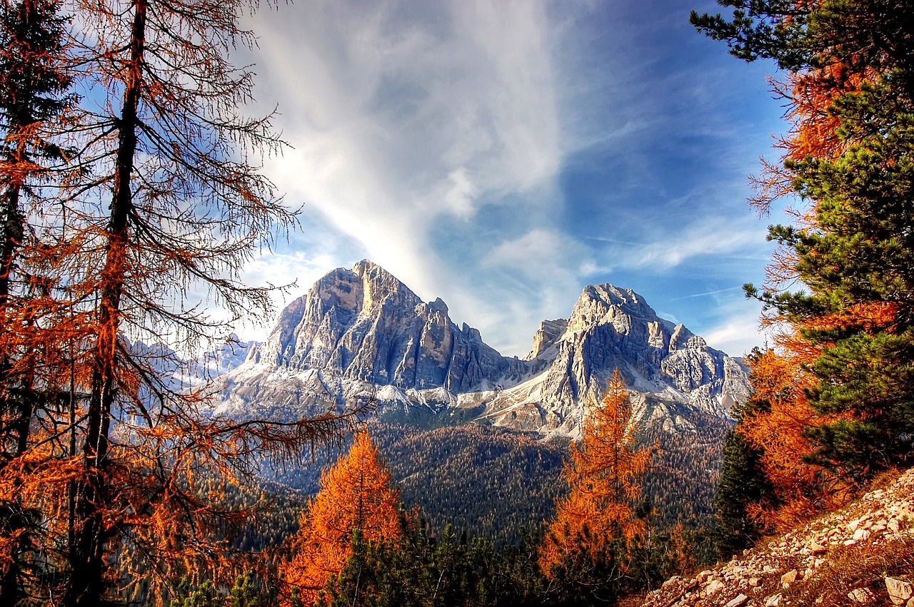 Dolomite mountains